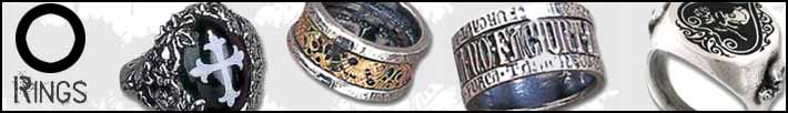 Alchemy goth rings