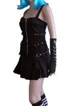 Clash Canvas Eyelet Vent Dress