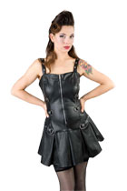 CLASH HIDE EYELET VENT DRESS