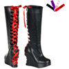 BRAVO-106 Black Corset Boots