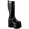 CHOPPER-101 Black Buckle Boots