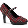 COLLEGE-04 Plaid Mary Janes - Closeout