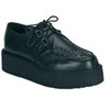 CREEPER-402 Black Leather Creeper