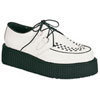 CREEPER-402 White Leather Creepers