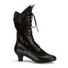 DAME-115 Black Victorian Boots