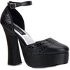 DOLLY-76 Black Platform Heels
