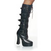 ELECTRA-2042 Black Buckle Boots