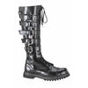 GRAVEL-20 Black Leather Boots