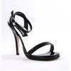 HONEY-25 Black Sandal Heels - Closeout