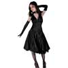 Katie Stretch Satin Circle Dress