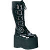 MEGA-618 Black Patent Boots