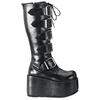 RIPSAW-518 Black Buckle Boots