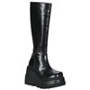 SHAKER-100 Black Platform Boots