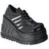 STOMP-08 Black Platform Shoes