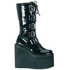 SWING-220 Black Platform Boots