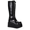 TRASHVILLE-502 Black Platform Boots