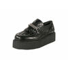 V-CREEPER-509 Black PU Creepers