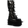WICKED-800 Black Patent Boots