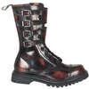 ATTACK-10 Burgundy Leather Boots