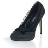 BLISS-38 Black Stiletto Pumps