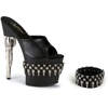 BONDGIRL-701-3 Chrome Bullet Heels