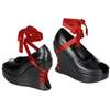 BRAVO-03 Corseted Peep Toe Wedge
