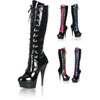 DELIGHT-2037 Black Patent Heels