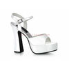 DOLLY-09 White Patent Heels