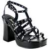 GOTHIKA-03 Black Stud Heels