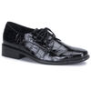 LOAFER-17 Black Alligator Shoes