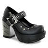 SINISTER-59 Black Cromed Platforms
