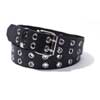 Gromet Leather Belt 203B