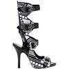 ZOMBIE-106UV White Graffiti Boots