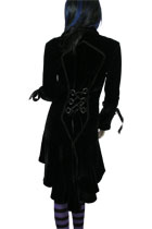 Velvet long jacket