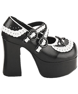 CHARADE-23 Black White Platforms