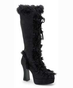 MAMMOTH-311 Black Fauxfur Boots