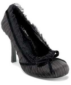DAINTY-420 Pin Stripe Heels - Gangster Costume Shoes