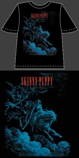 Skinny Puppy: Chainsaw - Goth Industrial Punk T-shirts. Prices include shipping.