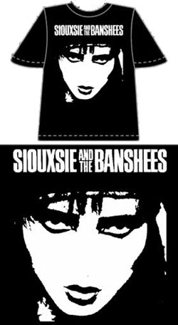 Siouxsie & the Banshees Face - Goth Industrial Punk T-shirts. Prices include shipping.