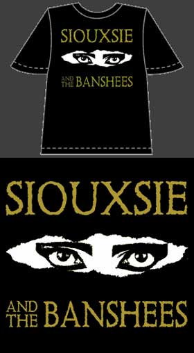 Siouxsie & the Banshees: Eyes - Goth Industrial Punk T-shirts. Prices include shipping.