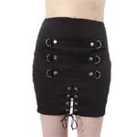 Anarchy Eye Mini Canvas Skirt