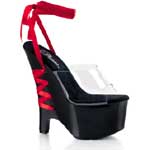 BEAU-692 Black Red Wedges