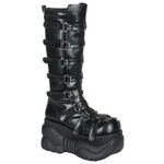 BOXER-200 Black Straps Boots