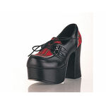 CHARADE-12 Red Plaid Platform