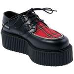 CREEPER-406 Plaid Leather Creepers
