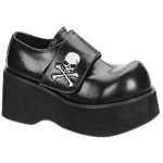 DANK-108 Black Skull Shoes