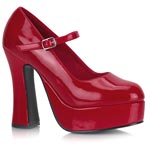 DOLLY-50 Red Patent Platform