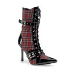 DARING-1022 Plaid Heel Boot