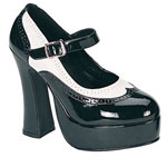 DOLLY-57 Black White Patent