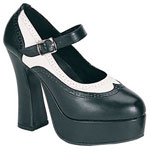 DOLLY-57 Black White Shoes